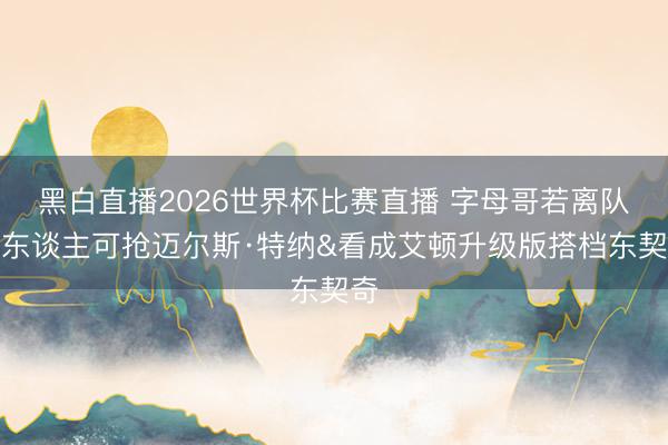 黑白直播2026世界杯比赛直播 字母哥若离队湖东谈主可抢迈尔斯·特纳&看成艾顿升级版搭档东契奇