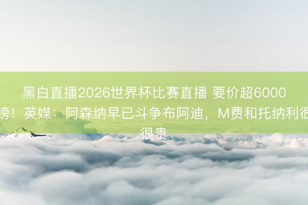 黑白直播2026世界杯比赛直播 要价超6000万镑!英媒:阿森纳早已斗争布阿迪,M费和托纳利很贵