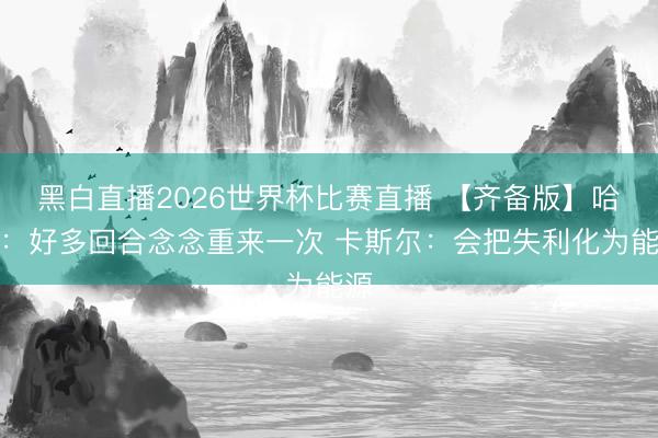 黑白直播2026世界杯比赛直播 【齐备版】哈珀:好多回合念念重来一次 卡斯尔:会把失利化为能源
