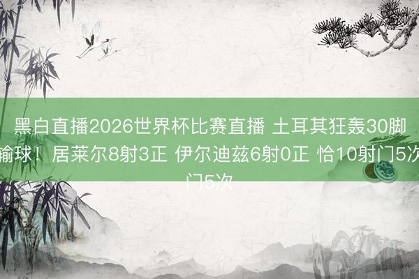 黑白直播2026世界杯比赛直播 土耳其狂轰30脚输球！居莱尔8射3正 伊尔迪兹6射0正 恰10射门5次
